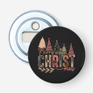 Merry Christ Mas Christmas Christian Faith Jesus C Bottle Opener