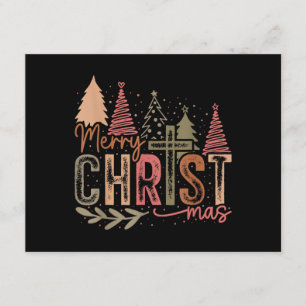 Merry Christ Mas Christmas Christian Faith Jesus C Enclosure Card