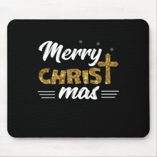 Merry Christ Mas Funny Christmas Family Matching G Mouse Pad