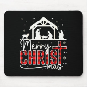 Merry Christ Mas Jesus Christmas Family Jesus Birt Mouse Pad