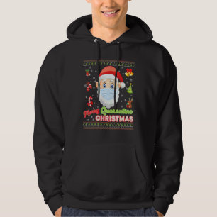 Merry Christ Mask Santa Elf Face Mask Christmas Ug Hoodie