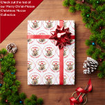Merry Christ-moose Funny Christmas Moose Wrapping Paper<br><div class="desc">Embrace the holiday spirit with our charming Christmas Wrapping Paper, featuring a loveable moose donning a Santa hat accompanied by the punny greeting “Merry Christ-moose”. This plate is perfect for spreading laughter and joy during your holiday parties! The whimsical design and clever word play make it a unique and delightful...</div>
