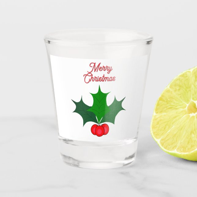 Merry Christmad Shot Glass (Front)