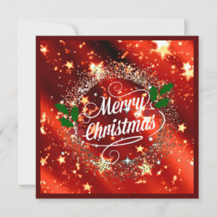 Merry Christmans, glitter and shine, Holiday Card
