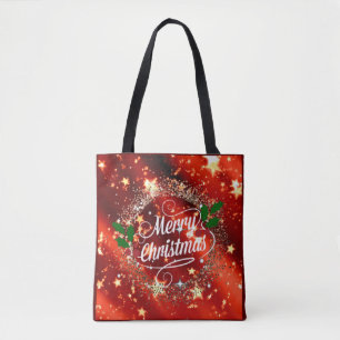 Merry Christmans, glitter and shine, Tote Bag
