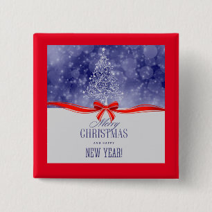 Merry Christmas 15 Cm Square Badge