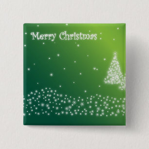 Merry Christmas 15 Cm Square Badge