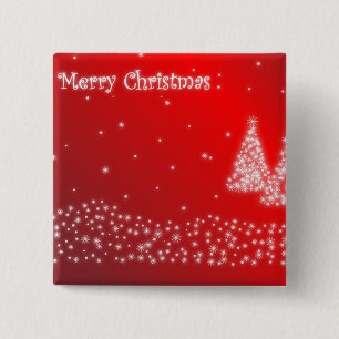 Merry Christmas 15 Cm Square Badge