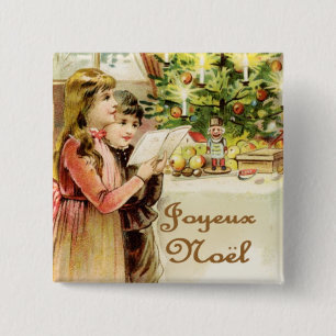 Merry Christmas 15 Cm Square Badge