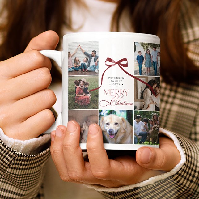 Merry Christmas 16 family photo collage Coffee Mug (Creator Uploaded)