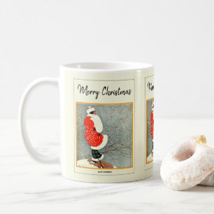 Merry Christmas 1914 Snow Bunting Coffee Mug