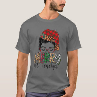 Merry Christmas 1St Teacher CHRISTMAS 2021 FOR TEA T-Shirt