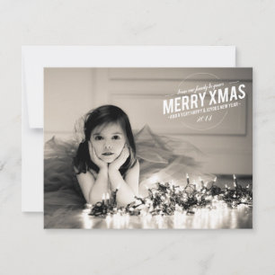 Merry Christmas 2013 Photo Flat Card