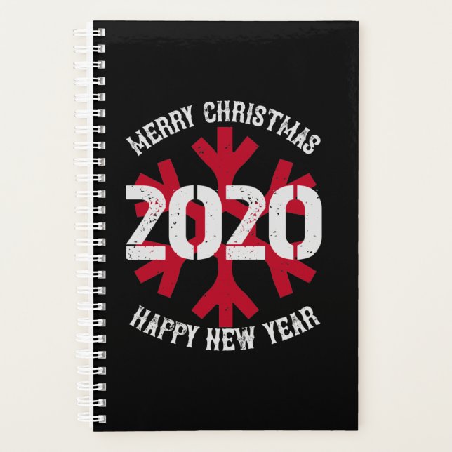 Merry Christmas 2020 Happy New Year Planner (Front)