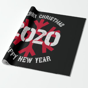 Merry Christmas 2020 Happy New Year Wrapping Paper