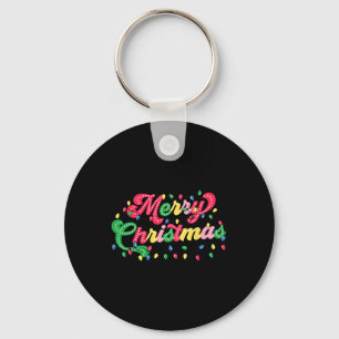 Merry Christmas 2024 Family Matching Christmas Lig Key Ring