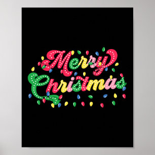 Merry Christmas 2024 Family Matching Christmas Lig Poster