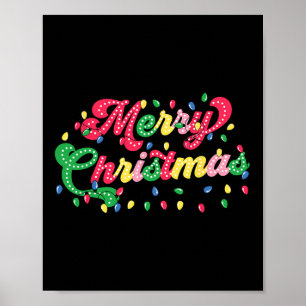 Merry Christmas 2024 Family Matching Christmas Lig Poster
