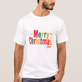 merry christmas 2024 white T-Shirt