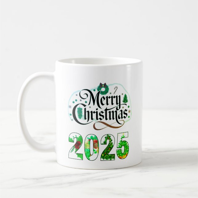 MERRY CHRISTMAS 2025 COFFEE MUG (Left)