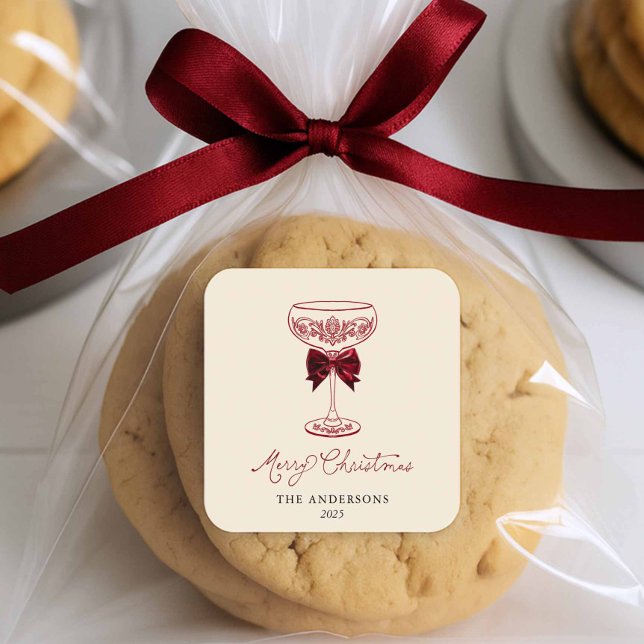 Merry Christmas 2025 Favor Sticker (Merry Christmas Favor Sticker)