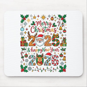 Merry Christmas 2025 - Happy New Year 2026 Matchin Mouse Pad