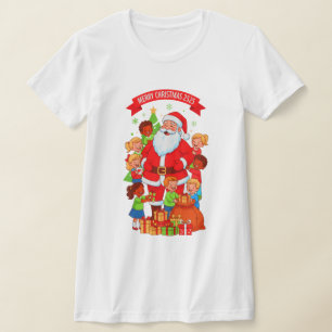MERRY CHRISTMAS 2525 WOMENS BELLA+CANVAS SLIM FIT T-Shirt