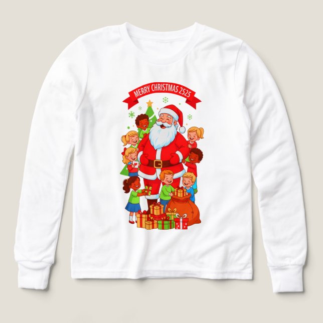 MERRY CHRISTMAS 2525 YOUTH BELLA+CANVAS TRIBLEND (Design Front)