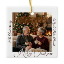Merry Christmas 25th Anniversary Keepsake 3-Photos