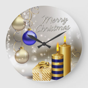 Merry Christmas 28 Wall Clock Options