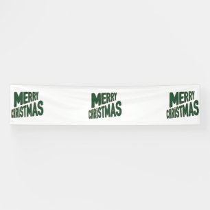 Merry Christmas 2.5x12 Vinyl Banner