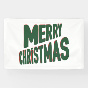 Merry Christmas 2.5x4 Vinyl Banner