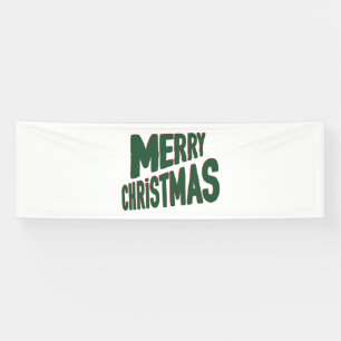 Merry Christmas 2.5x8 Vinyl Banner