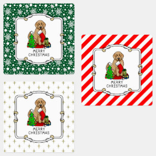 Merry Christmas 2 Goldendoodle (golden red) Cute