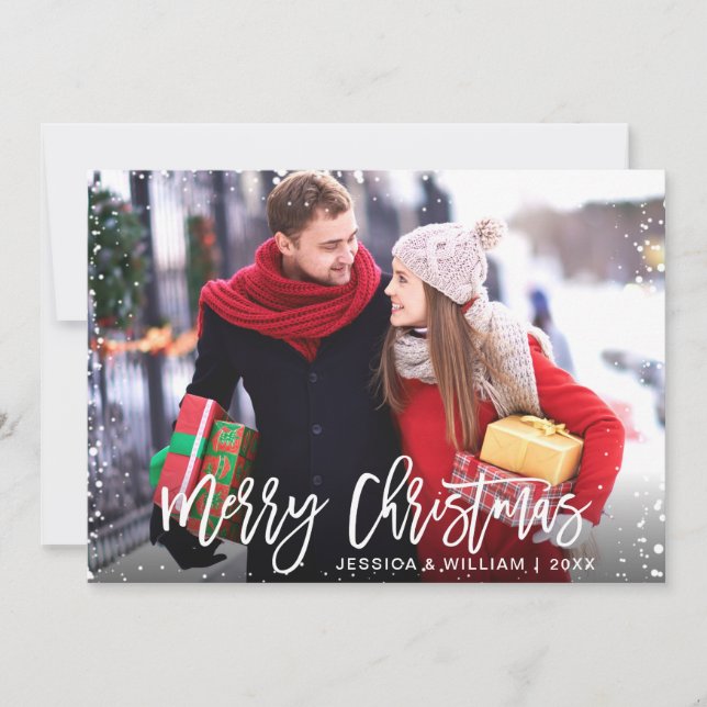 Merry Christmas 2 PHOTO Holiday Greeting Card (Front)