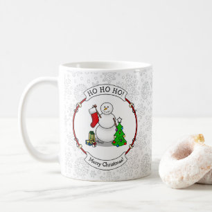 Merry Christmas 2 Tree Stocking Snowman Coffee Mug