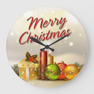 Merry Christmas 31 Wall Clock Options