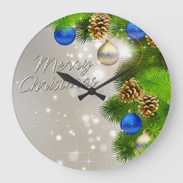 Merry Christmas 37 Wall Clock Option (Front)