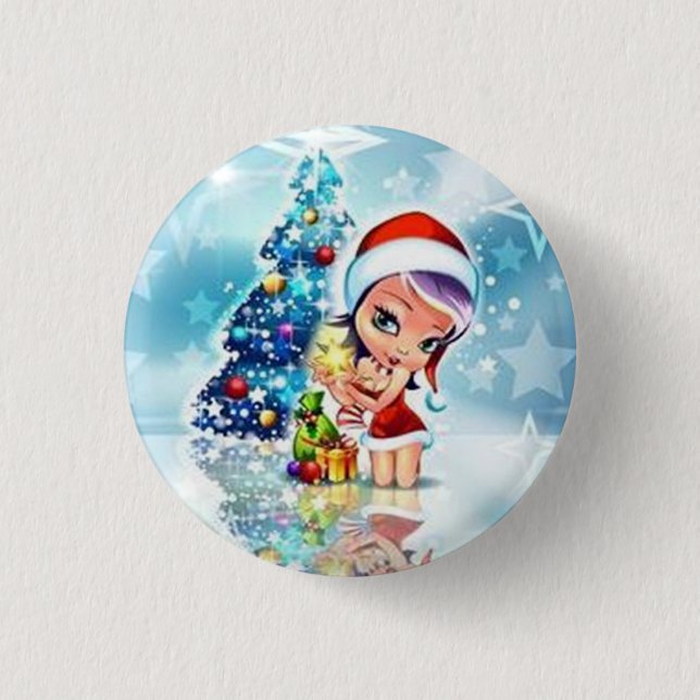 Merry Christmas - 3 Cm Round Badge (Front)