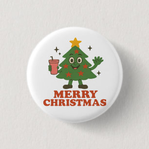 Merry Christmas 3 Cm Round Badge