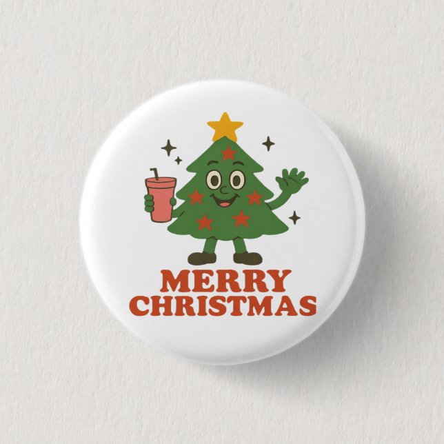 Merry Christmas  3 Cm Round Badge (Front)