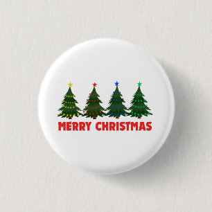 Merry Christmas 3 Cm Round Badge