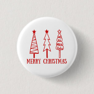 Merry Christmas 3 Cm Round Badge