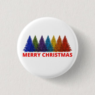 MERRY CHRISTMAS 3 CM ROUND BADGE