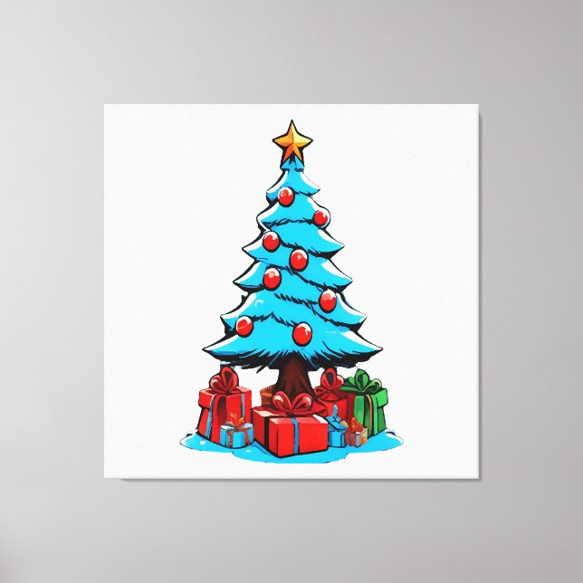 Merry Christmas 3D Canvas Print (Front)
