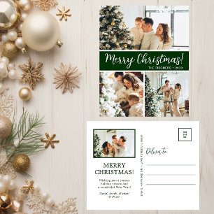 Merry Christmas 4 Photo  Holiday Postcard
