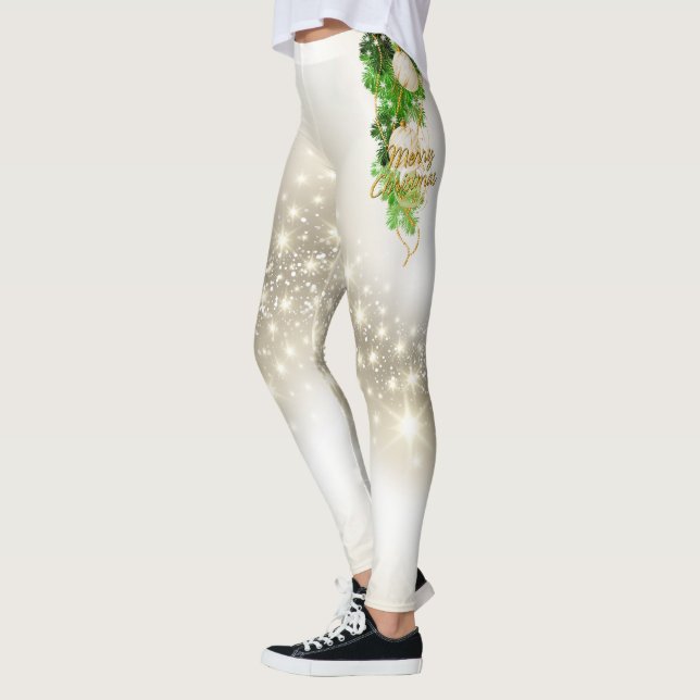Merry Christmas 52 Options Leggings (Left)