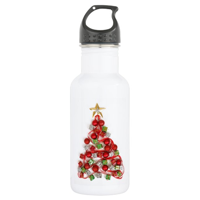 Merry Christmas 532 Ml Water Bottle (Front)
