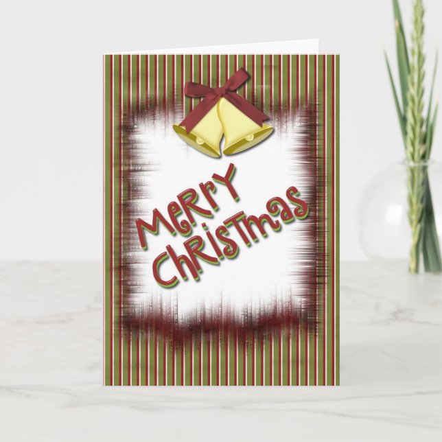 Merry Christmas 5 x 7 greeting card (Front)