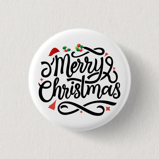 Merry Christmas-61039 3 Cm Round Badge (Front)
